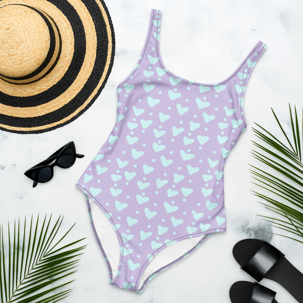 Traje de baño Corazones Azules