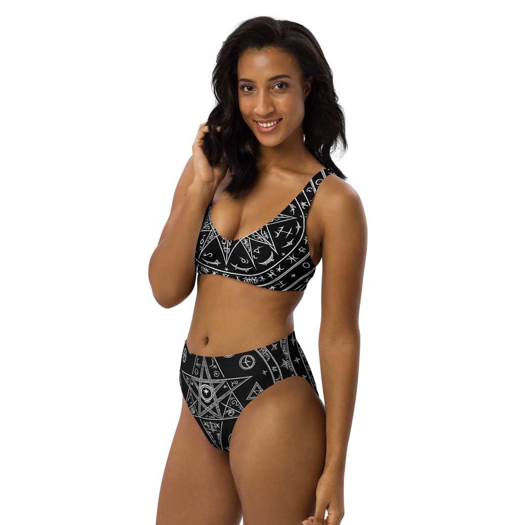 Satanic high-waisted bikini