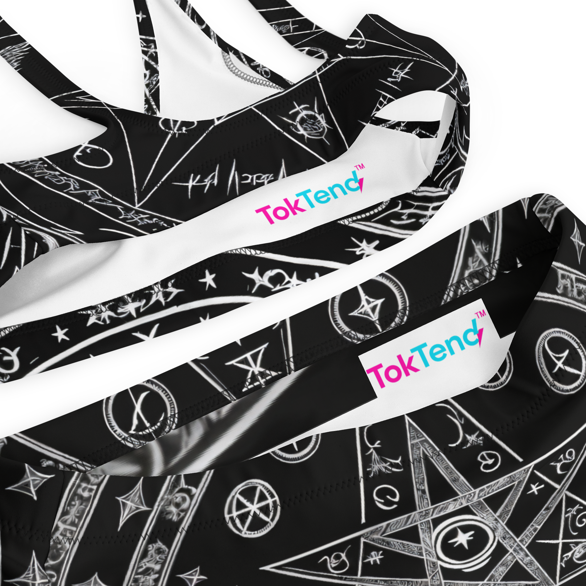 Satanic high-waisted bikini