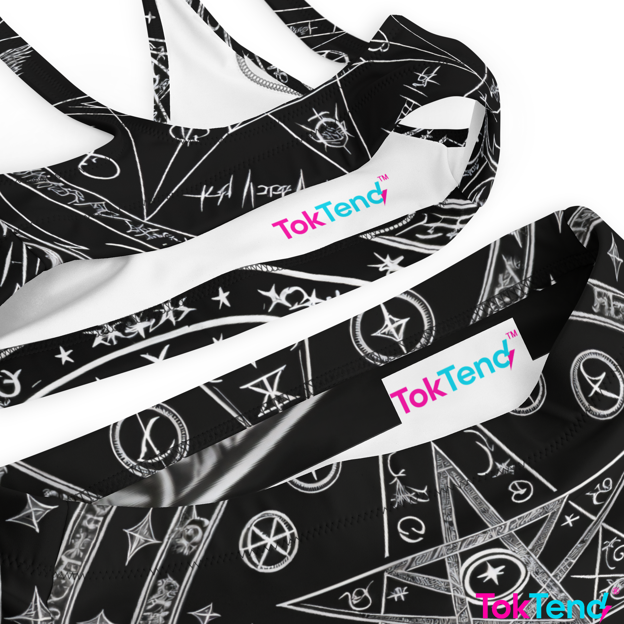 Satanic high-waisted bikini