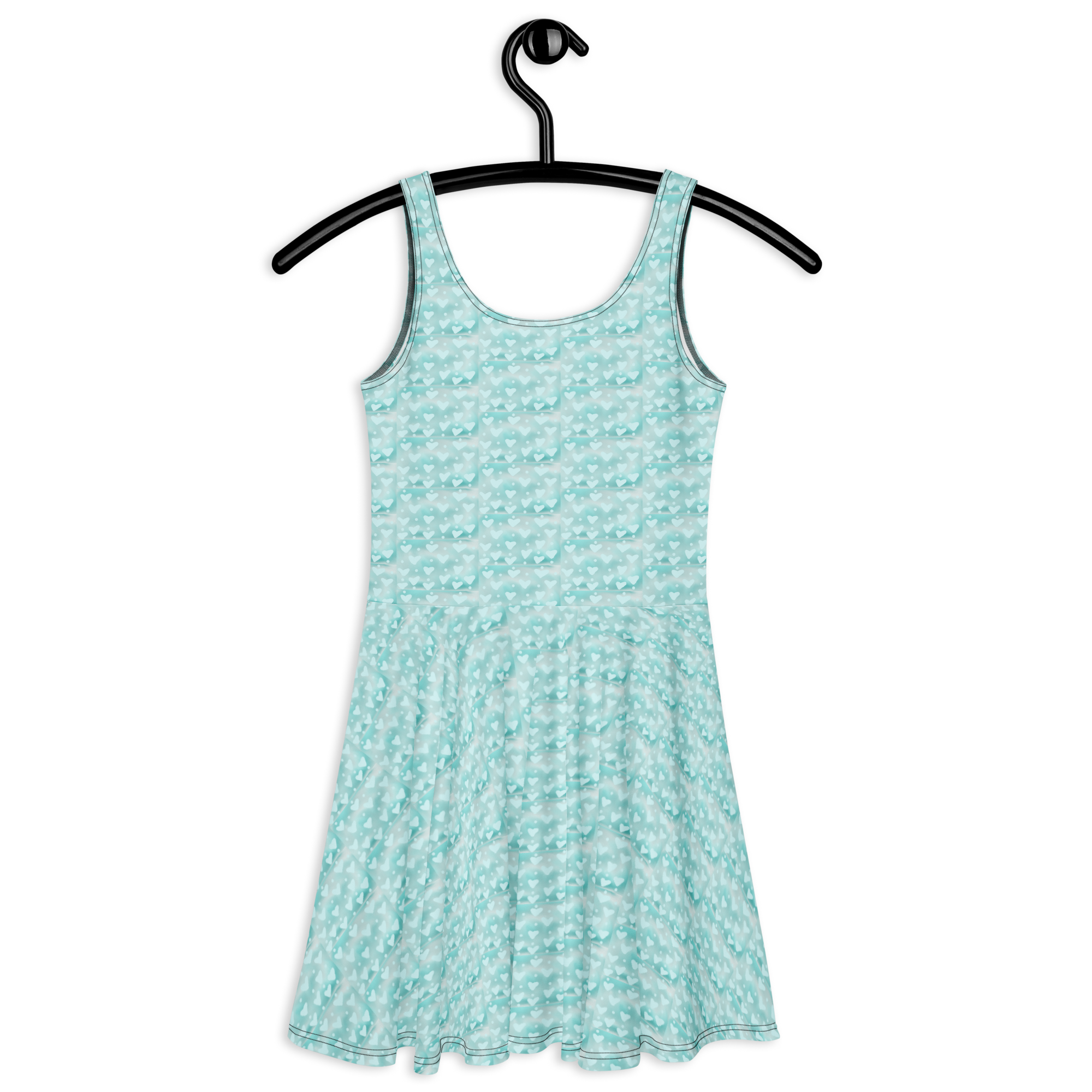 Blue Hearts Skater Dress