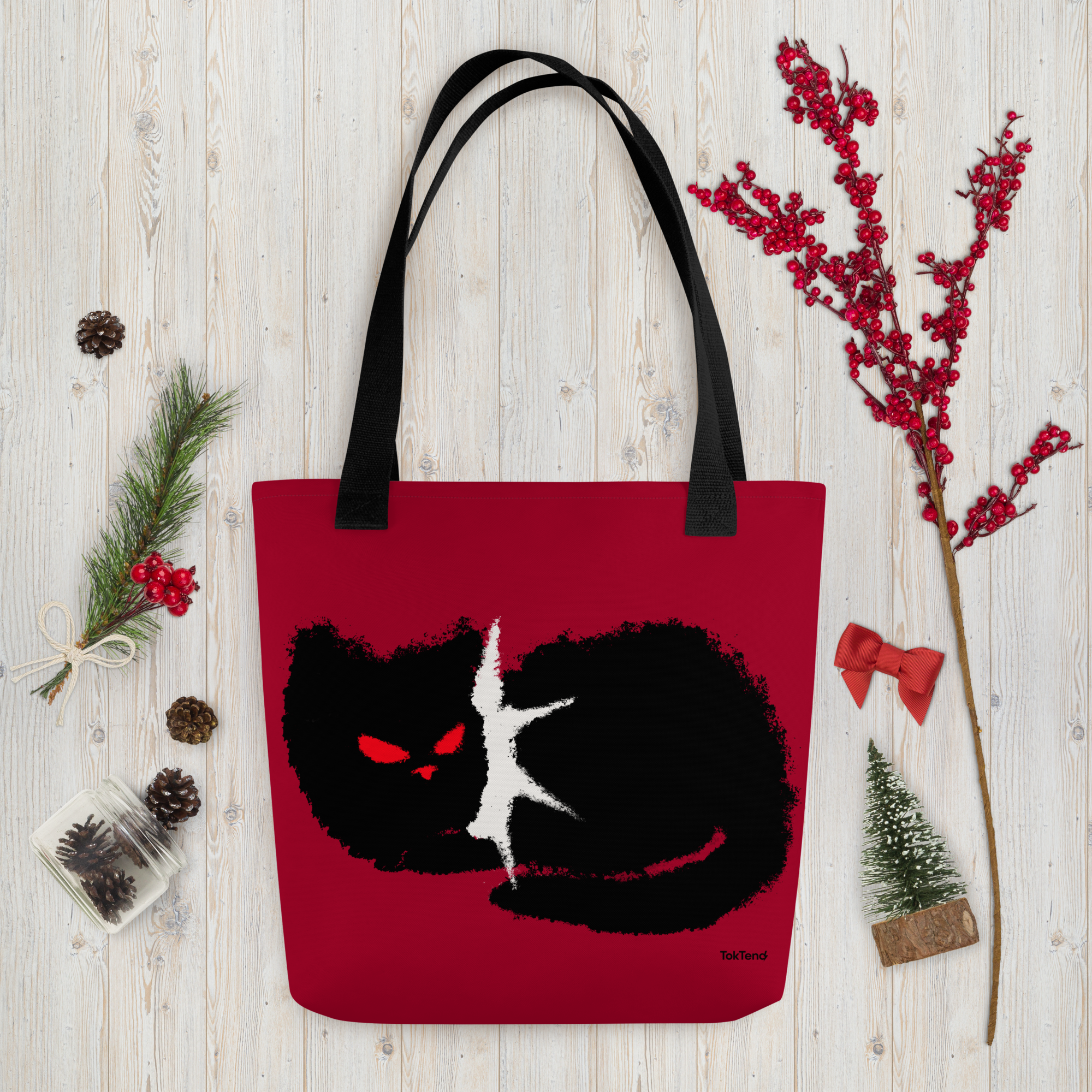Bolso de mano Punk Black Kitty
