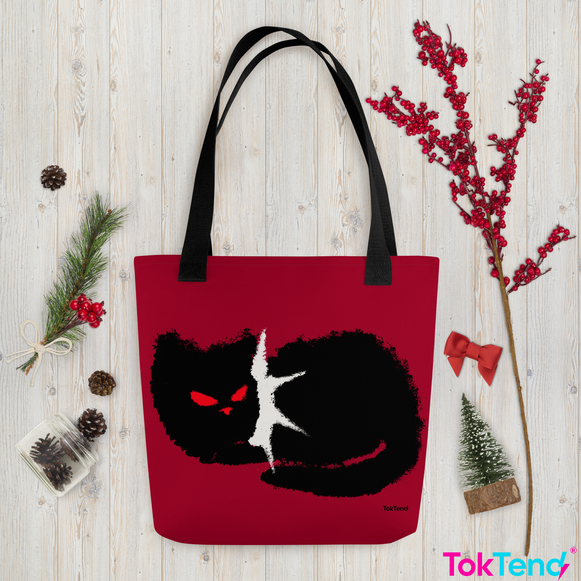 Bolso de mano Punk Black Kitty