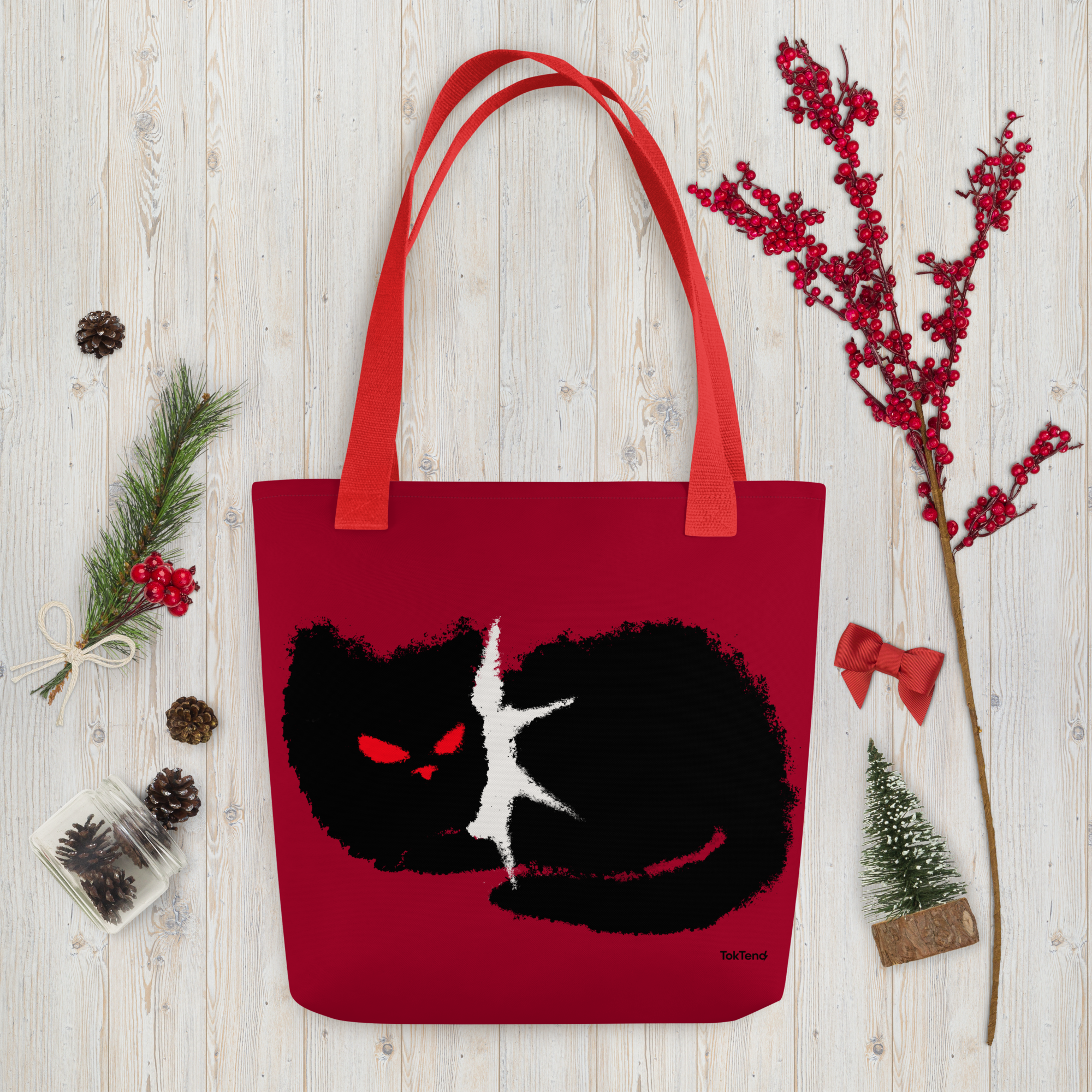 Bolso de mano Punk Black Kitty