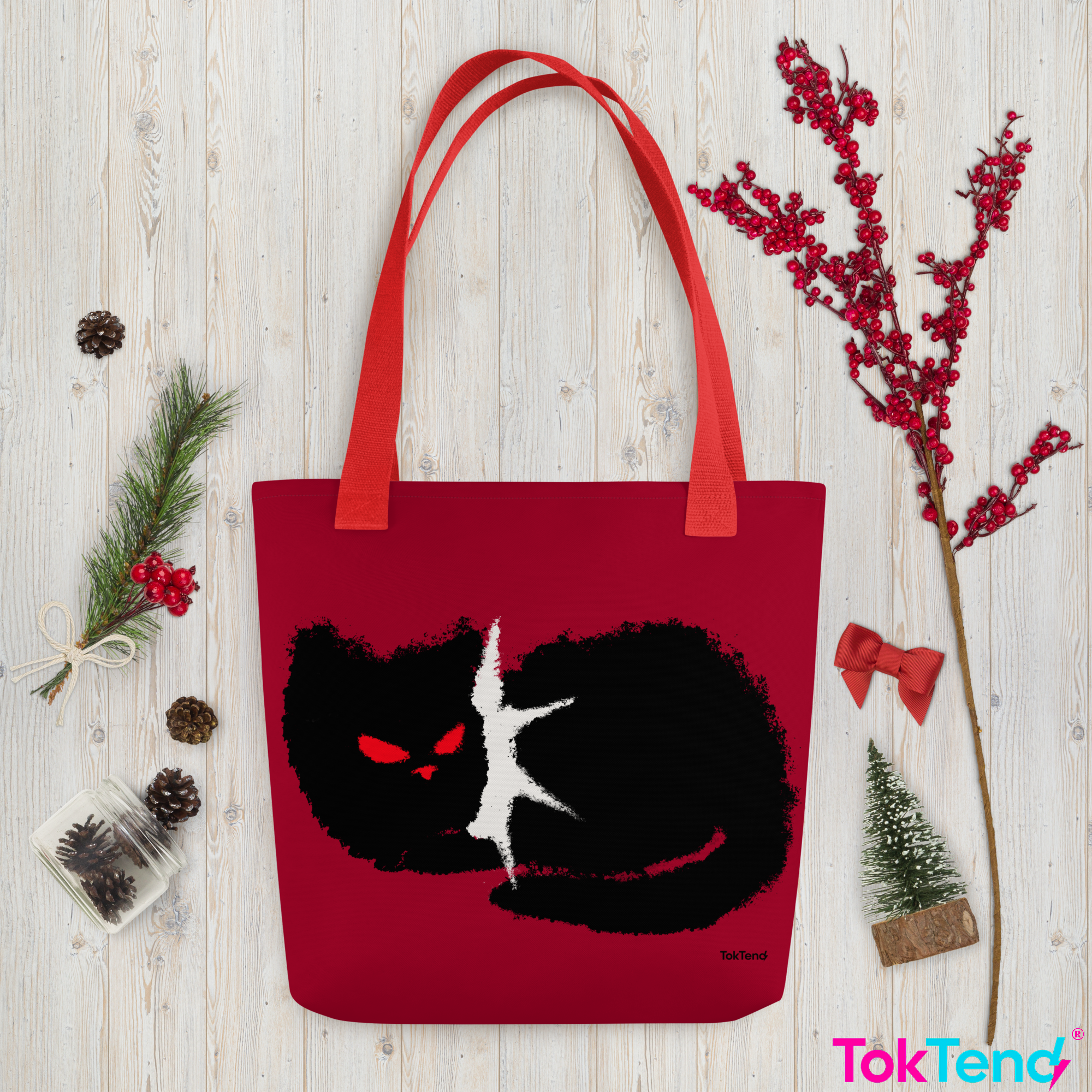 Bolso de mano Punk Black Kitty