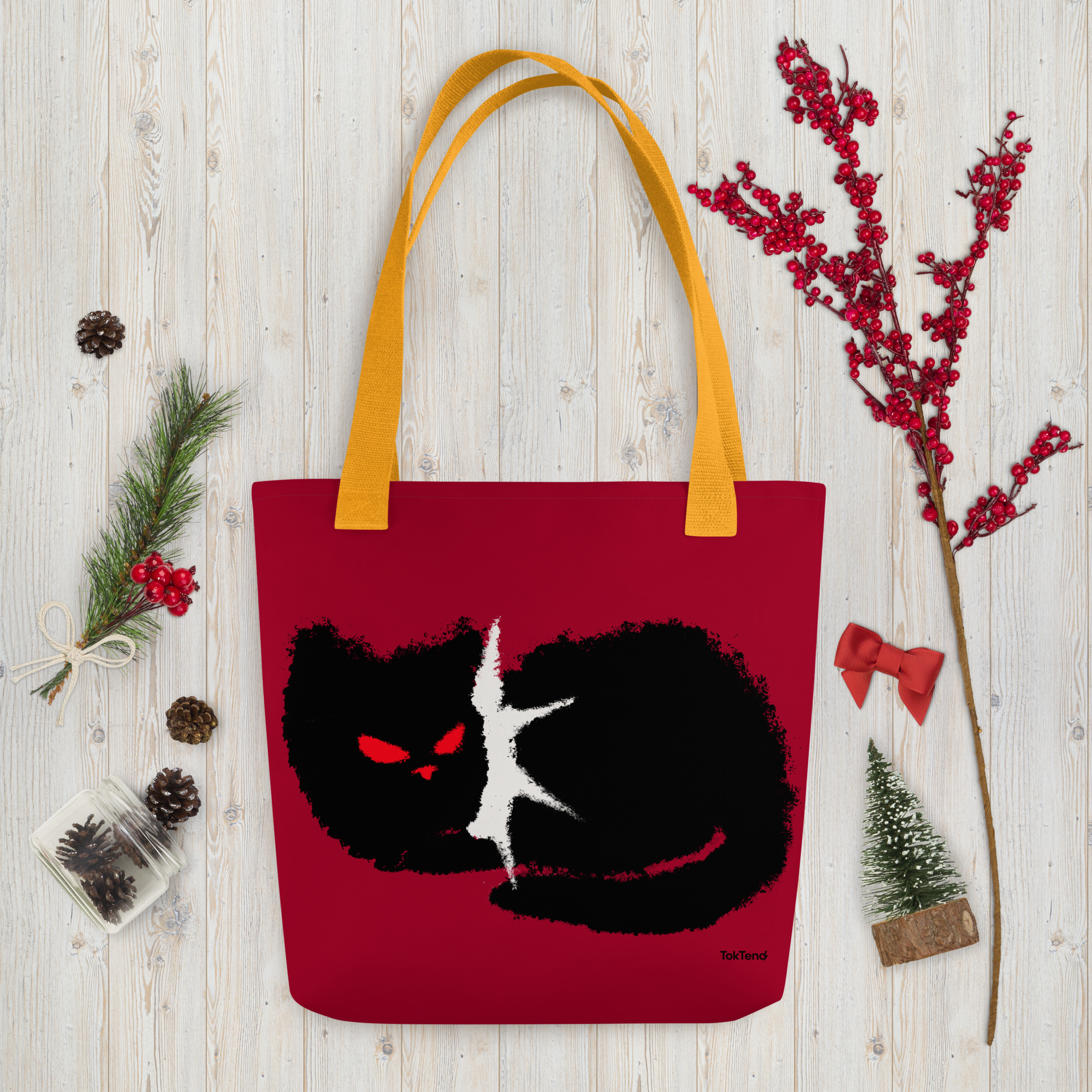 Bolso de mano Punk Black Kitty