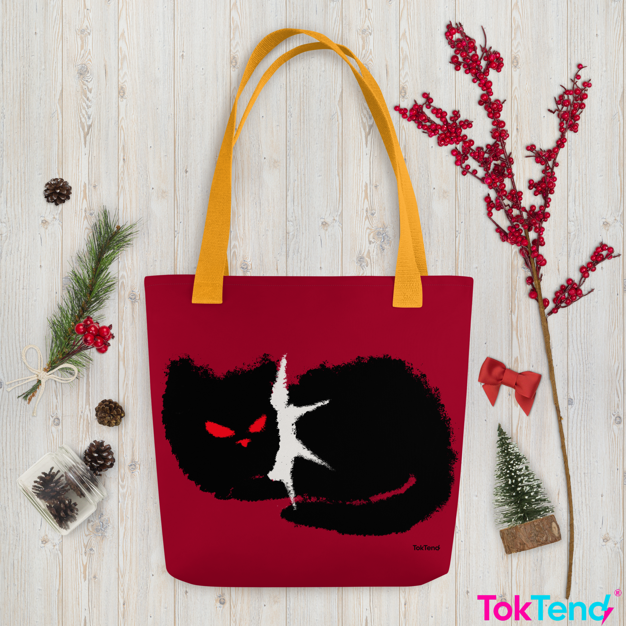 Bolso de mano Punk Black Kitty