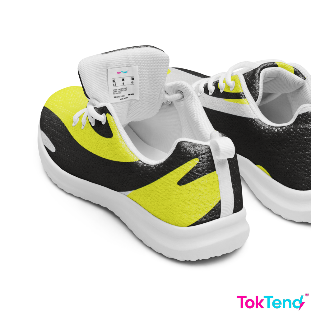 Psychedelic athletic sneakers