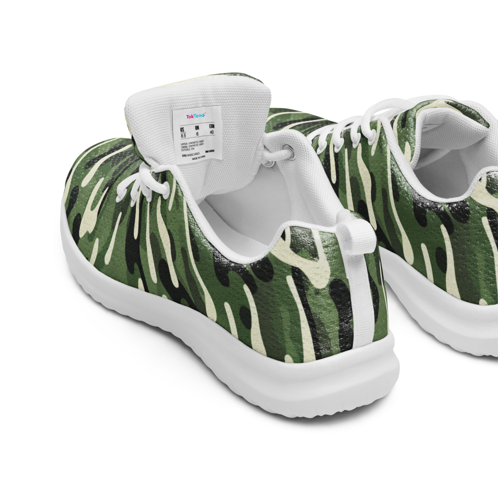 Camouflage athletic sneakers
