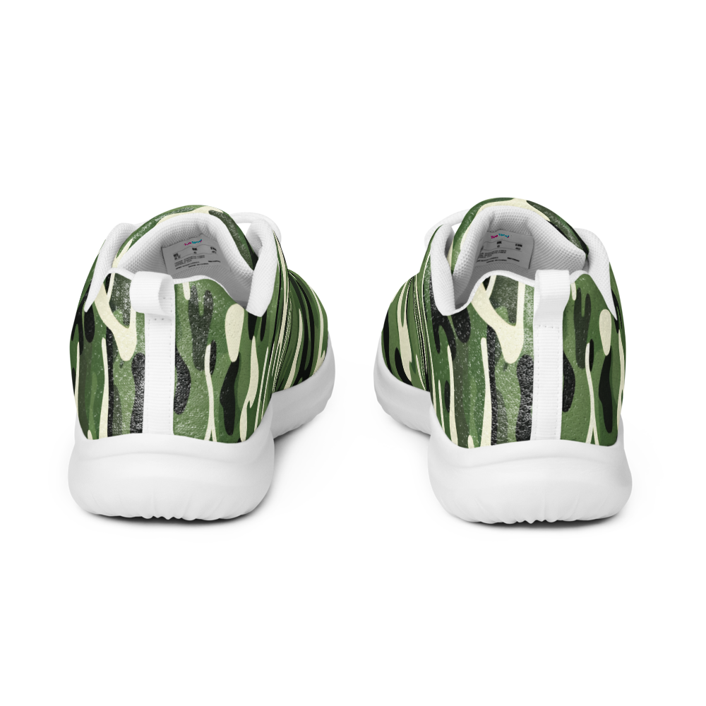 Camouflage athletic sneakers