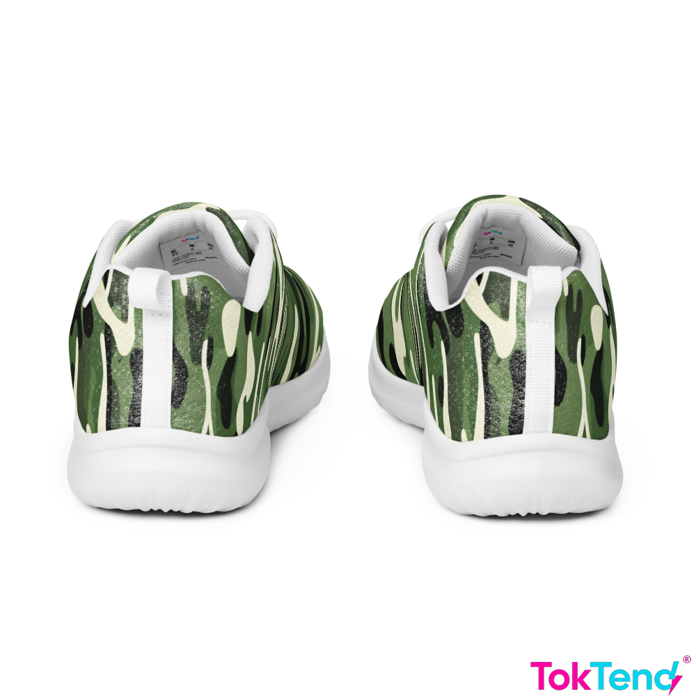 Camouflage athletic sneakers
