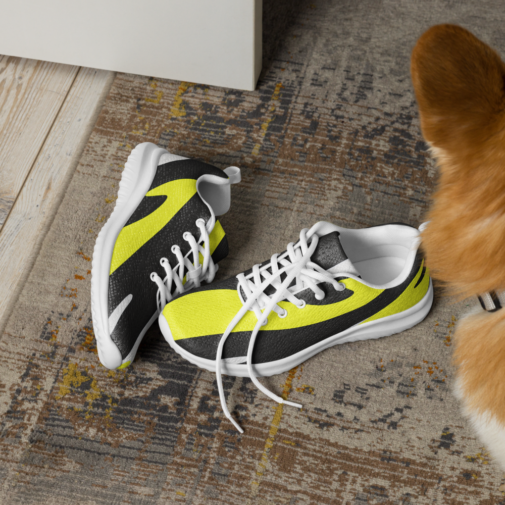 Psychedelic athletic sneakers