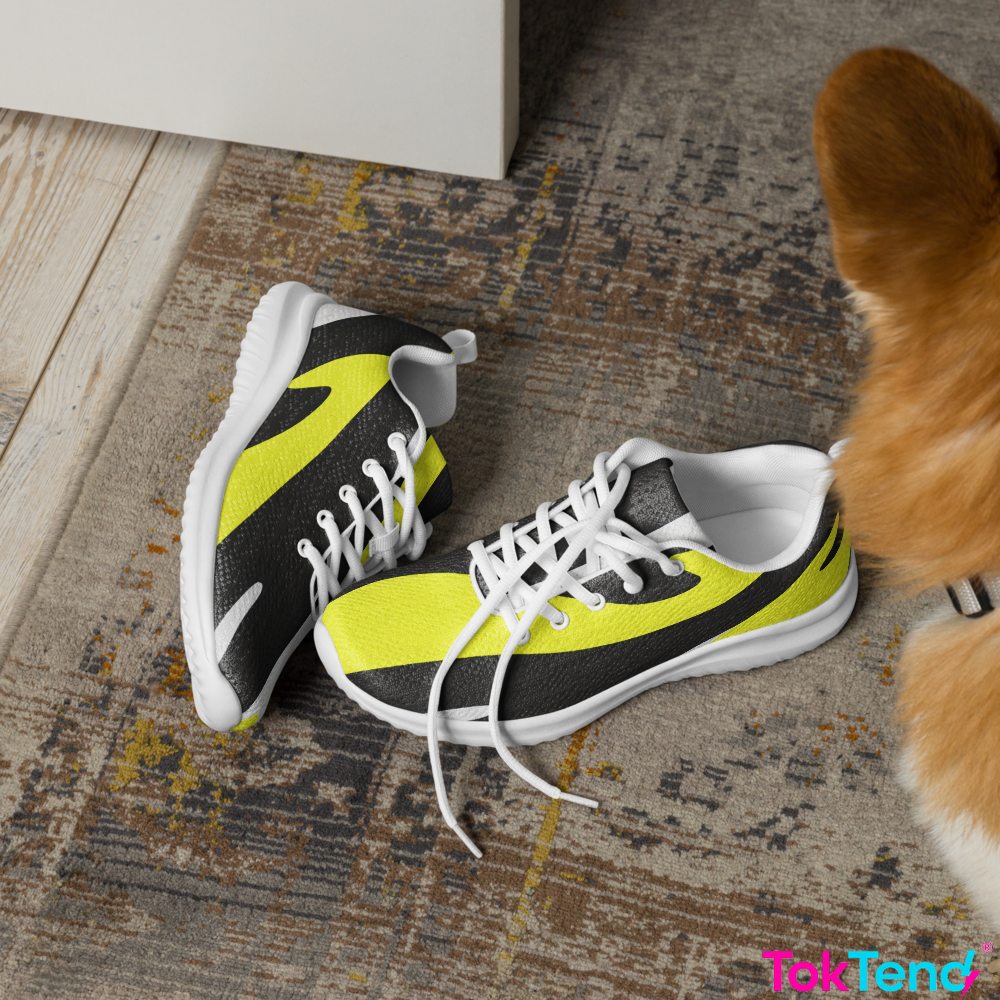 Psychedelic athletic sneakers