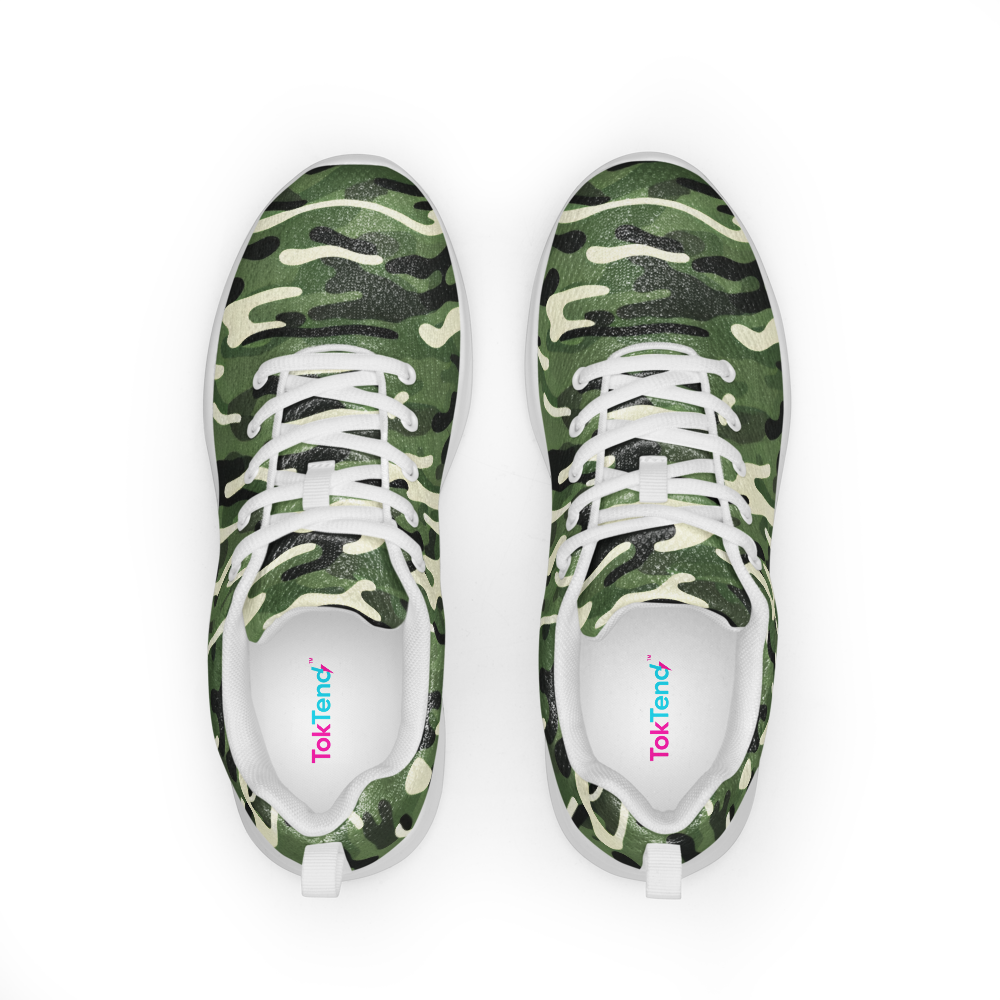 Camouflage athletic sneakers