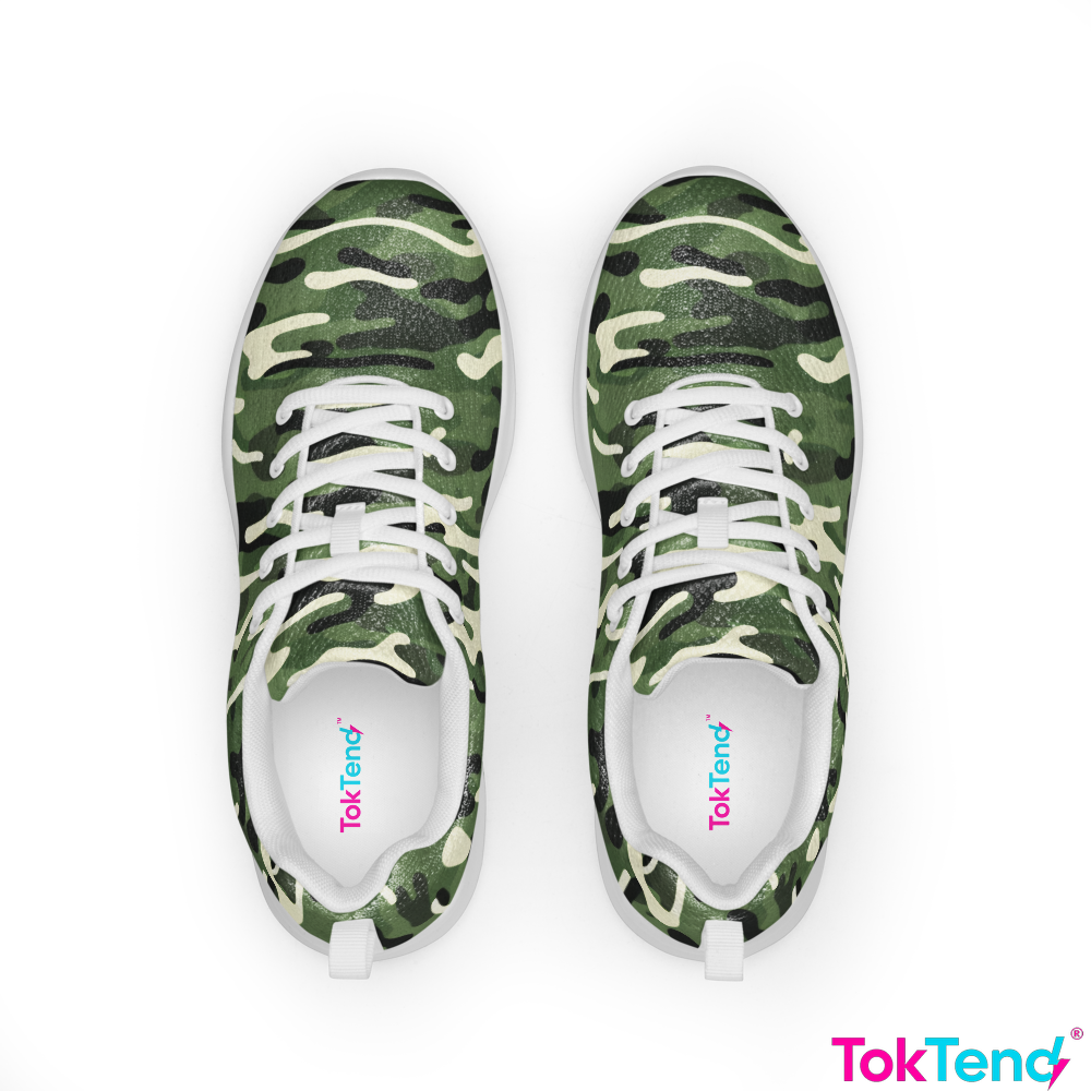 Camouflage athletic sneakers