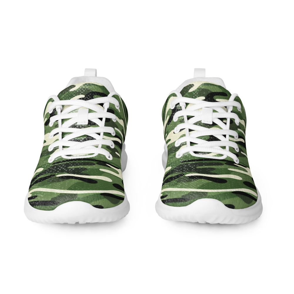 Camouflage athletic sneakers