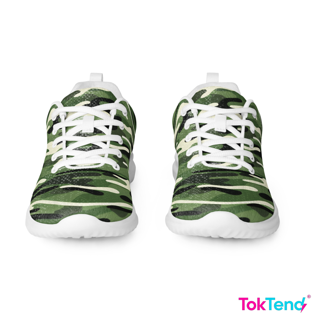 Camouflage athletic sneakers