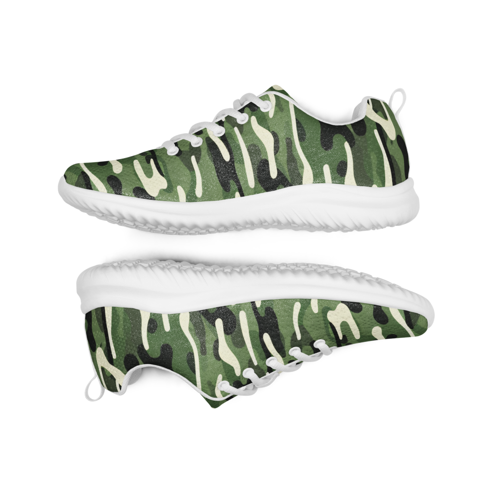 Camouflage athletic sneakers