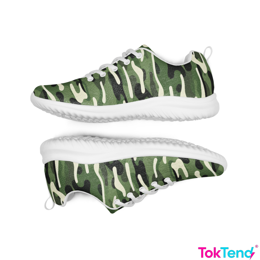 Camouflage athletic sneakers