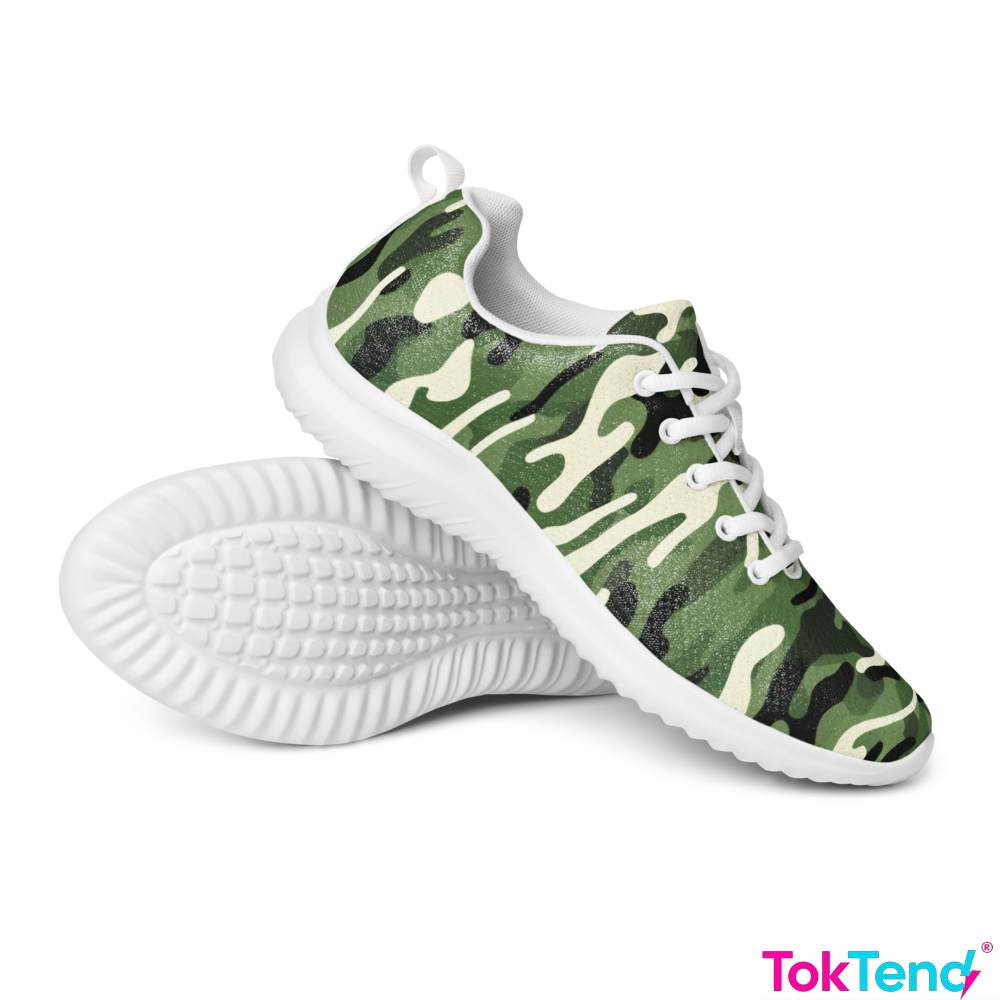 Camouflage athletic sneakers