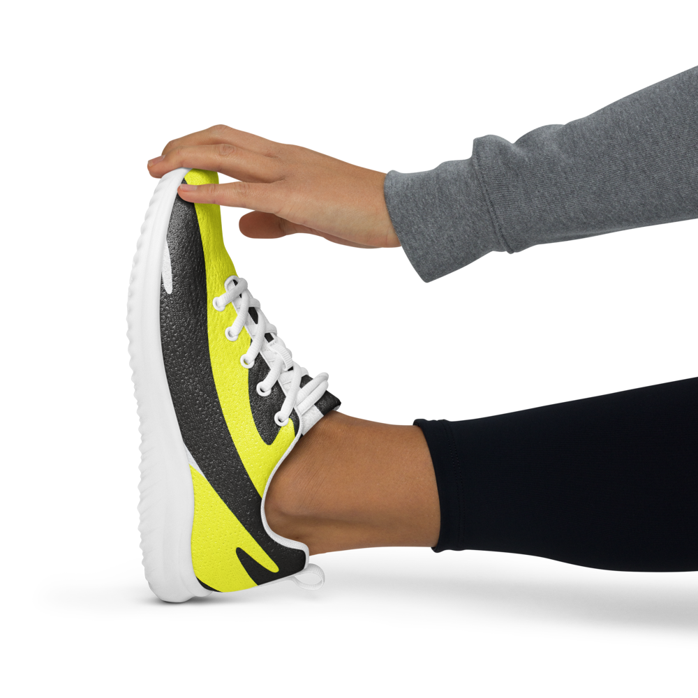 Psychedelic athletic sneakers