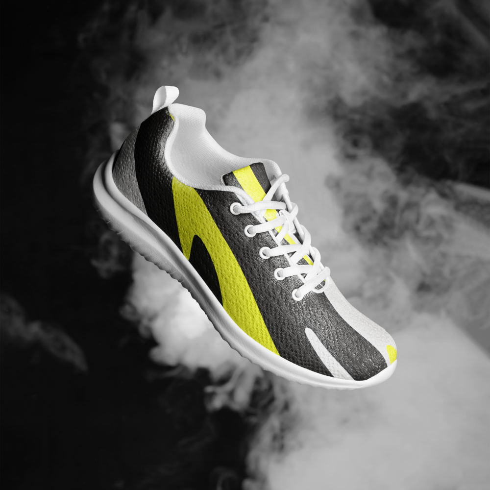 Psychedelic athletic sneakers