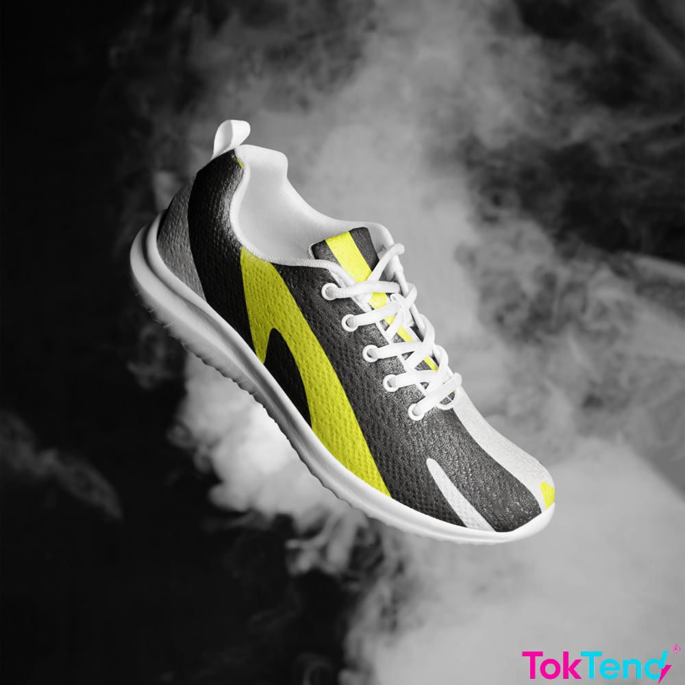 Psychedelic athletic sneakers