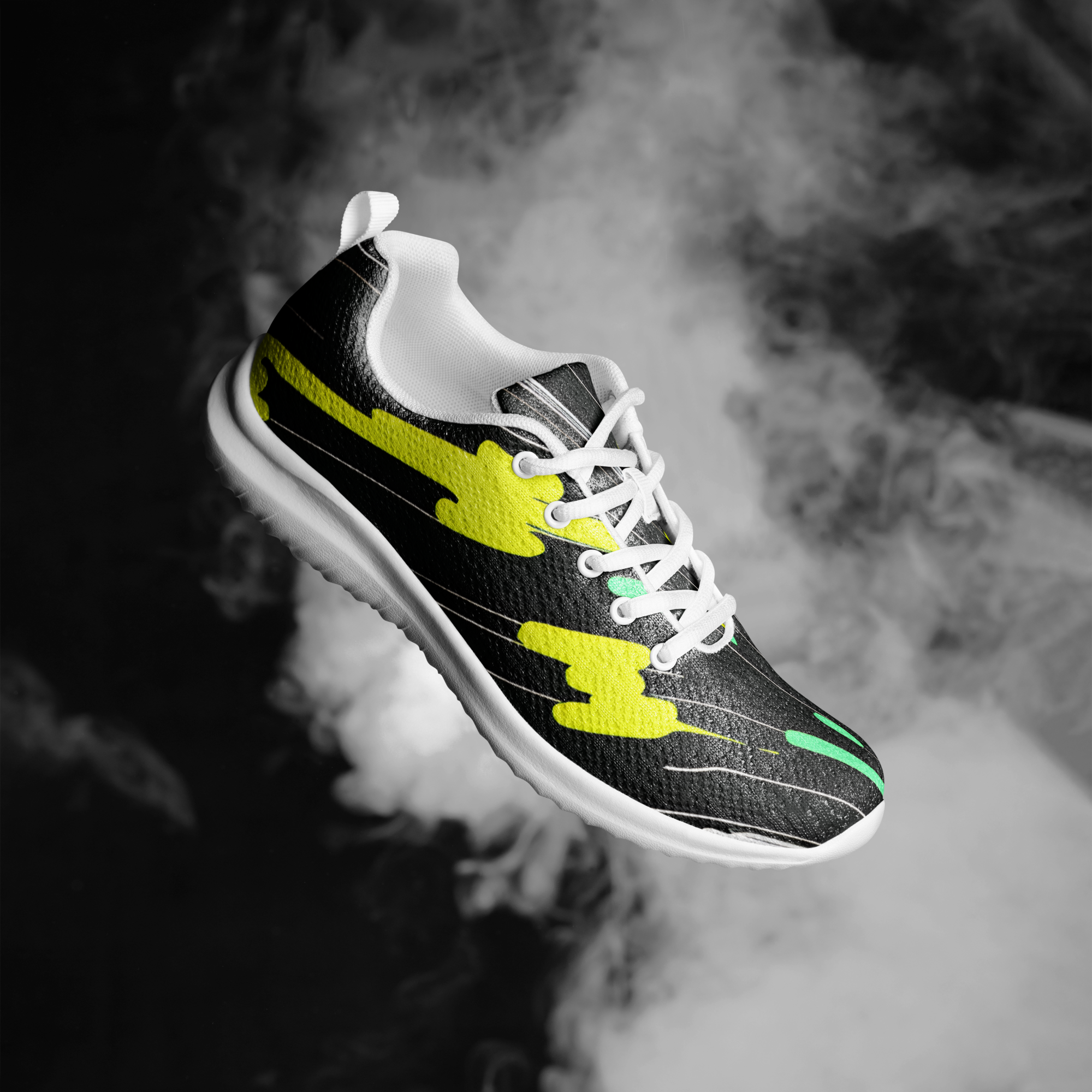 Painting athletic sneakers