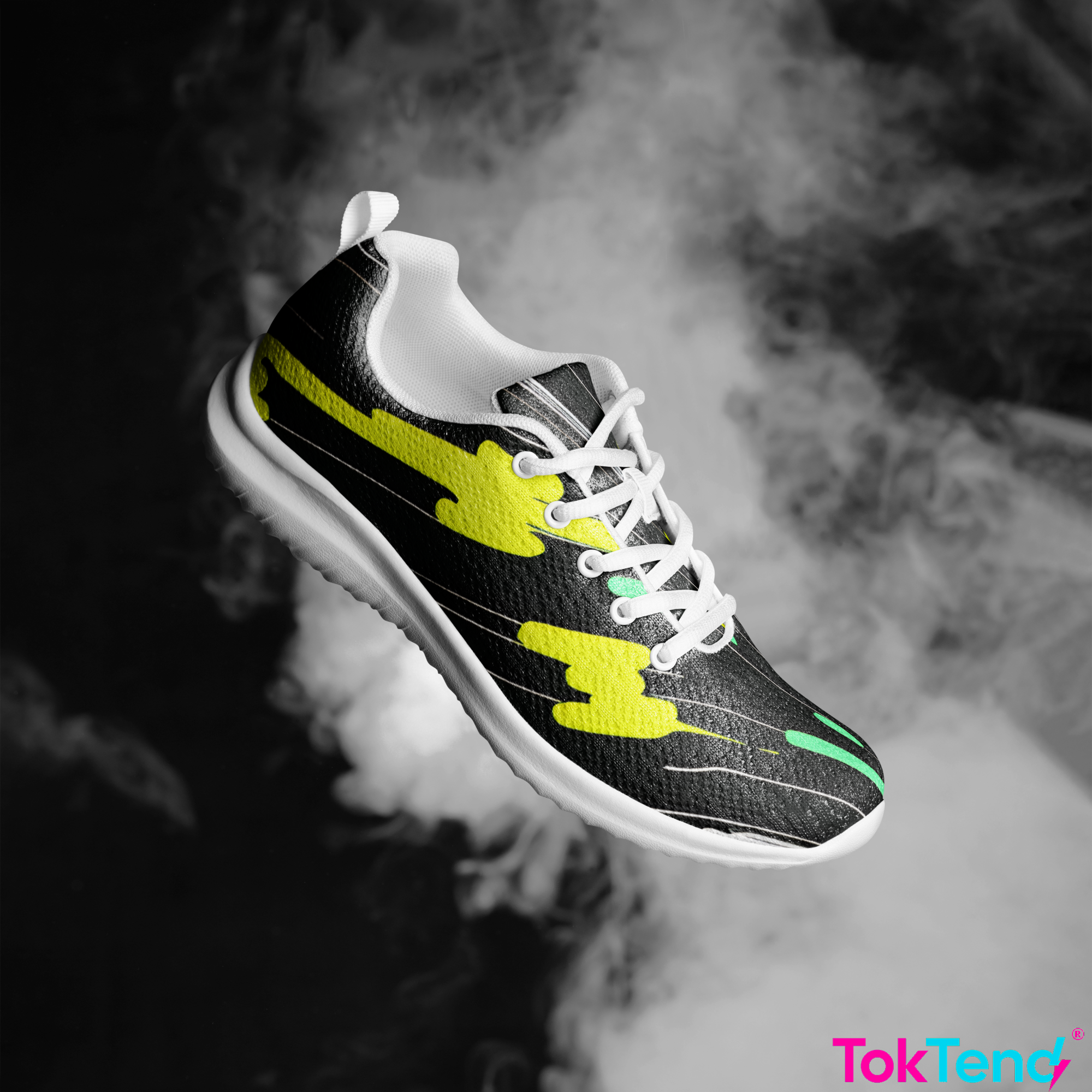 Painting athletic sneakers