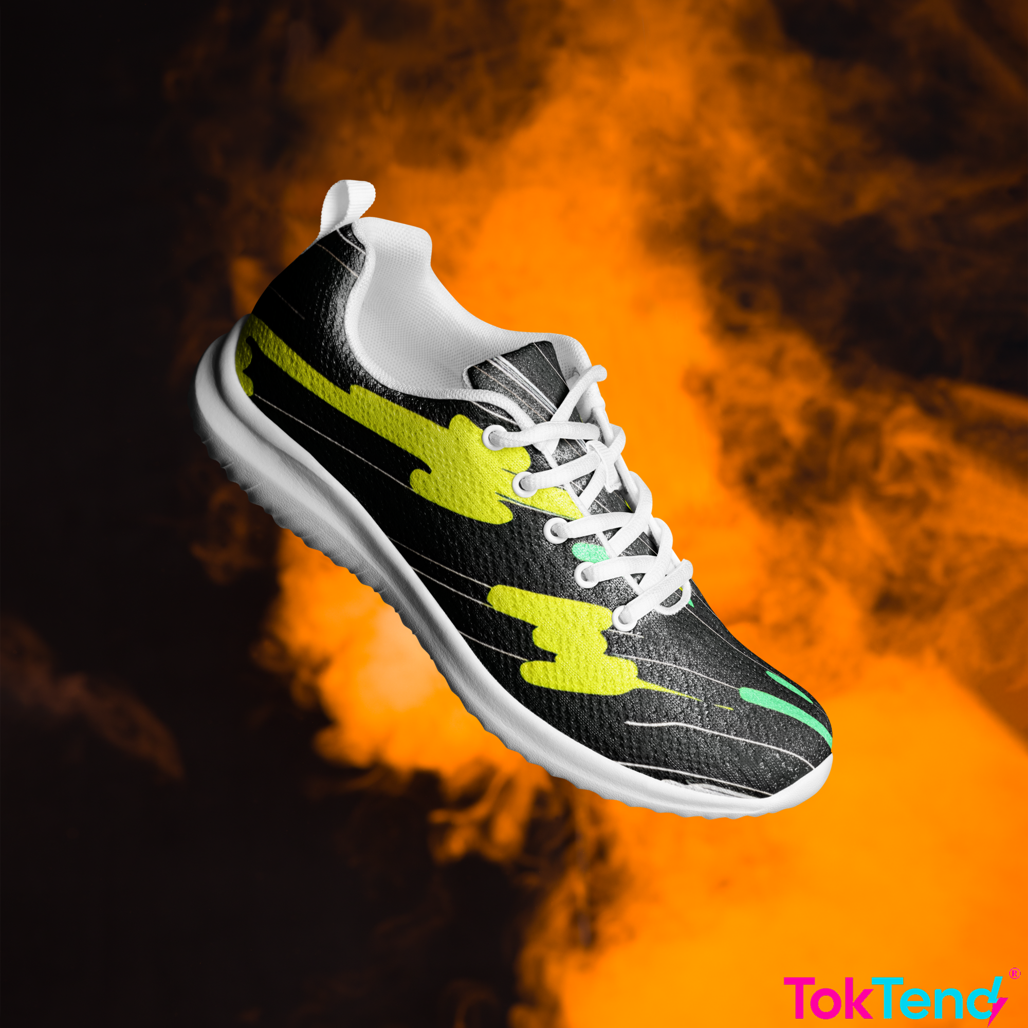 Painting athletic sneakers